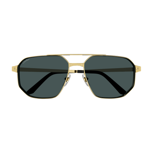Santos de Cartier Aviator Metal Polarized Sunglasses