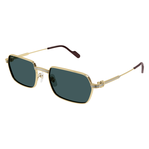 Première de Cartier Soft Hexagonal Metal Sunglasses
