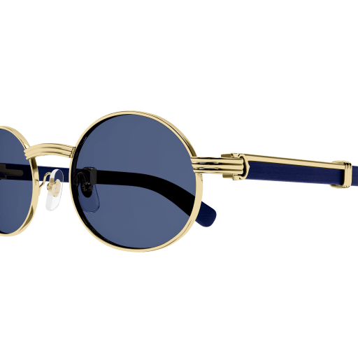 Première de Cartier Oval Wood/Horn Sunglasses