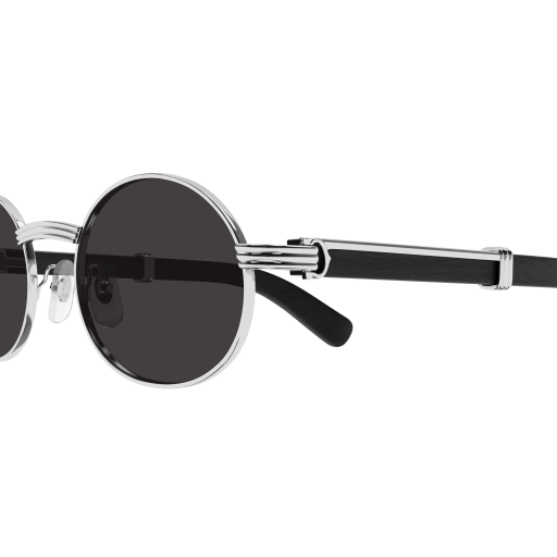 Première de Cartier Oval Wood/Horn Sunglasses