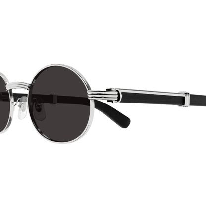 Première de Cartier Oval Wood/Horn Sunglasses