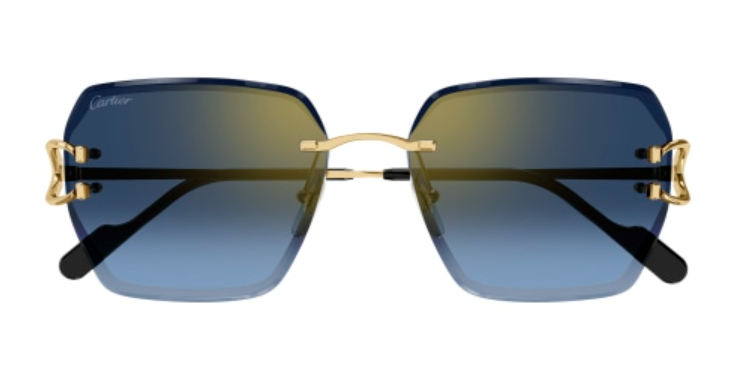 Signature C de Cartier Rimless Metal Sunglasses