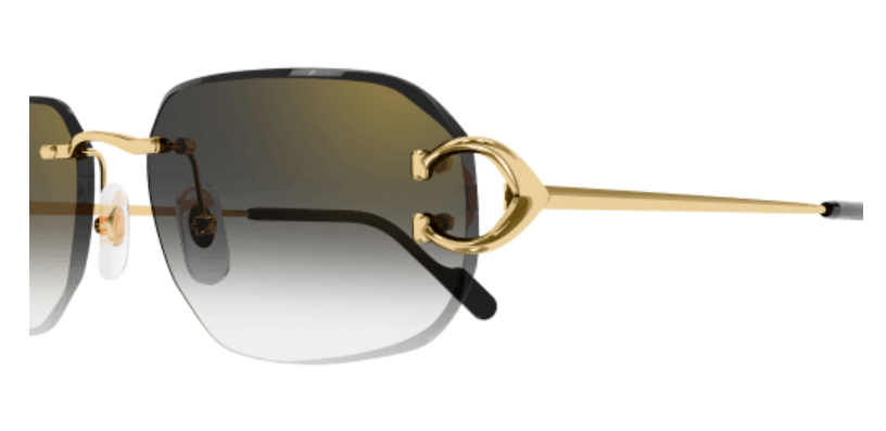 Signature C de Cartier Rimless Metal Sunglasses