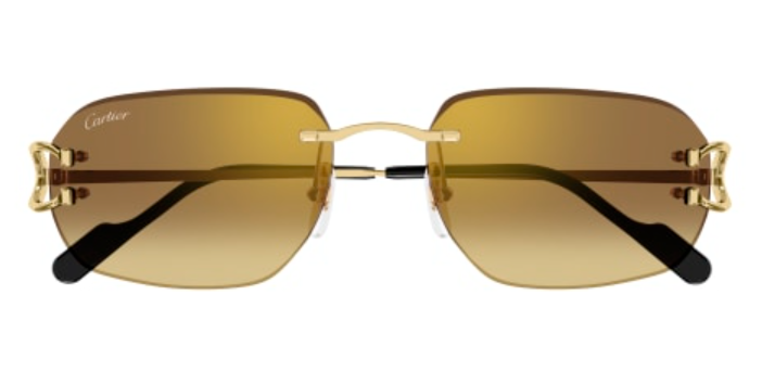 Signature C de Cartier Rimless Metal Sunglasses