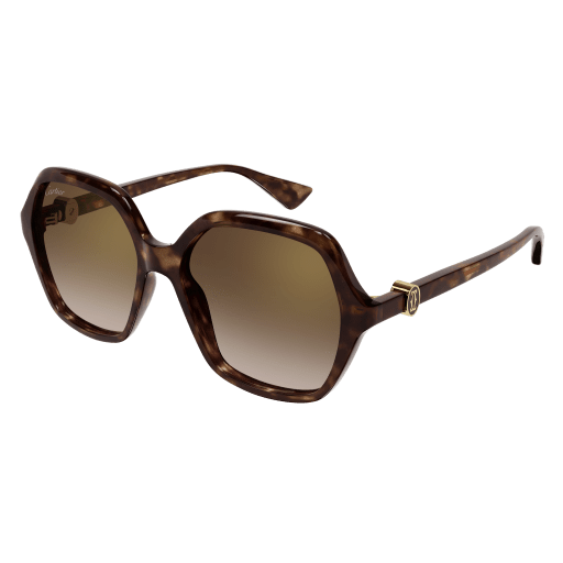 C de Cartier Hexagonal Acetate Sunglasses