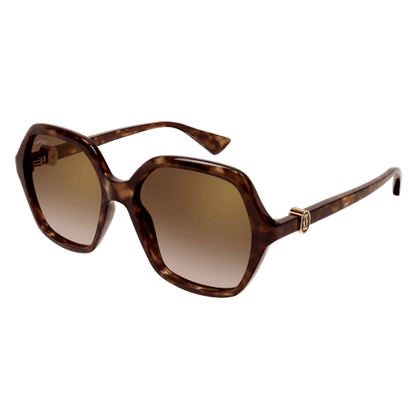 C de Cartier Hexagonal Acetate Sunglasses