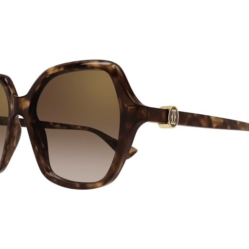 C de Cartier Hexagonal Acetate Sunglasses