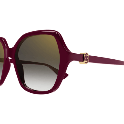 C de Cartier Hexagonal Acetate Sunglasses