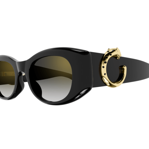 Panthère de Cartier Oval Acetate Sunglasses