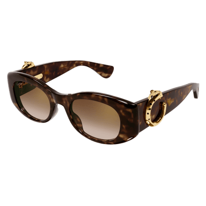 Panthère de Cartier Oval Acetate Sunglasses