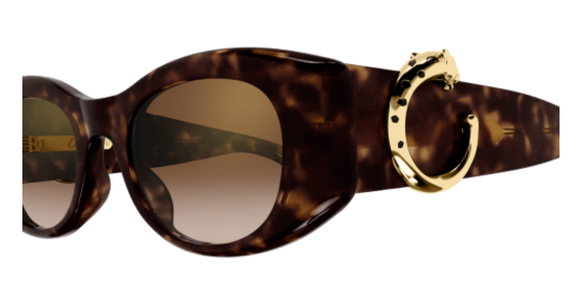 Panthère de Cartier Oval Acetate Sunglasses