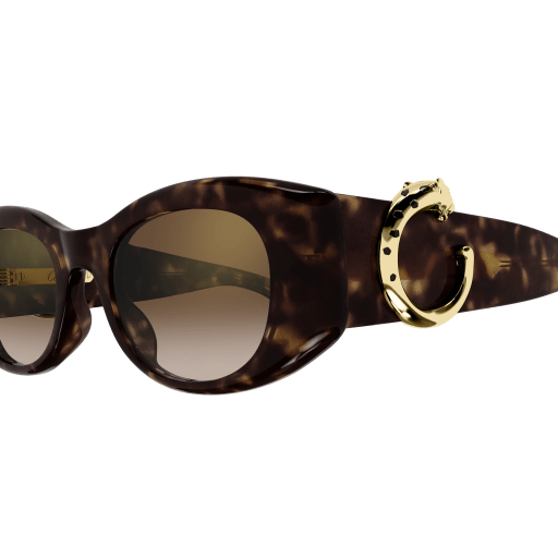 Panthère de Cartier Oval Acetate Sunglasses