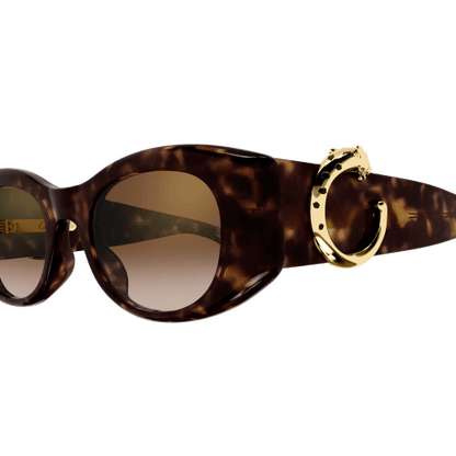 Panthère de Cartier Oval Acetate Sunglasses