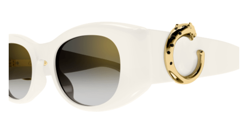 Panthère de Cartier Oval Acetate Sunglasses