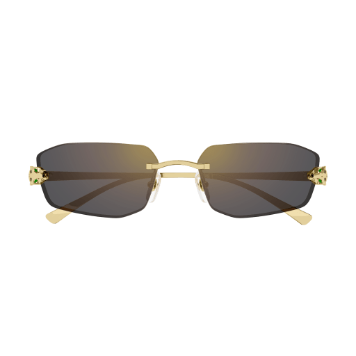 Panthère de Cartier Geometric Rimless Sunglasses
