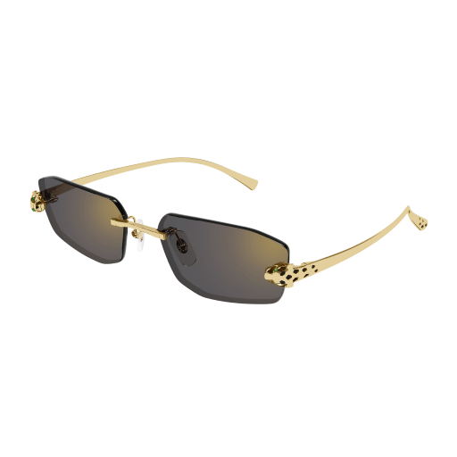 Panthère de Cartier Geometric Rimless Sunglasses