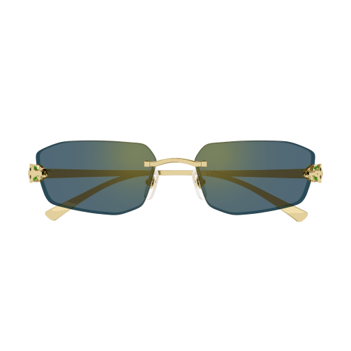 Panthère de Cartier Geometric Rimless Sunglasses