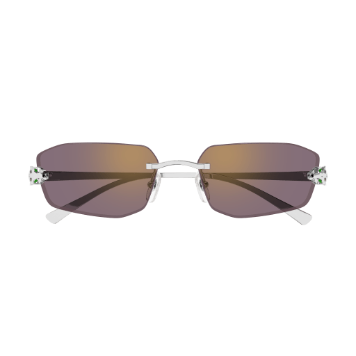Panthère de Cartier Geometric Rimless Sunglasses