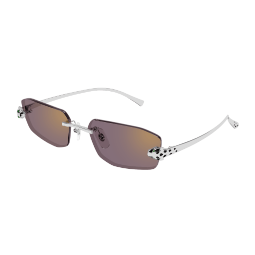 Panthère de Cartier Geometric Rimless Sunglasses