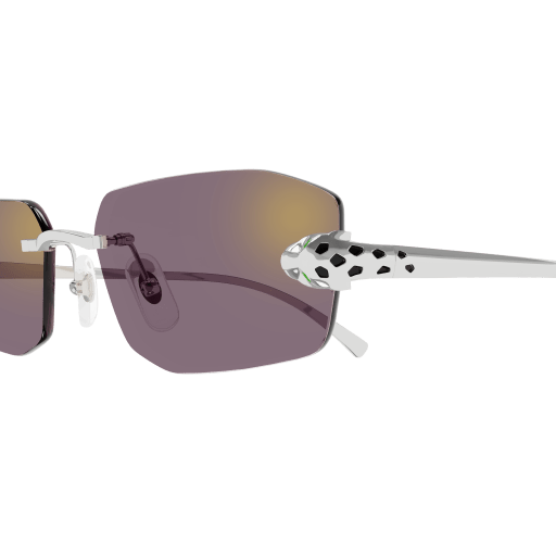Panthère de Cartier Geometric Rimless Sunglasses