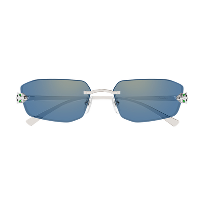 Panthère de Cartier Geometric Rimless Sunglasses