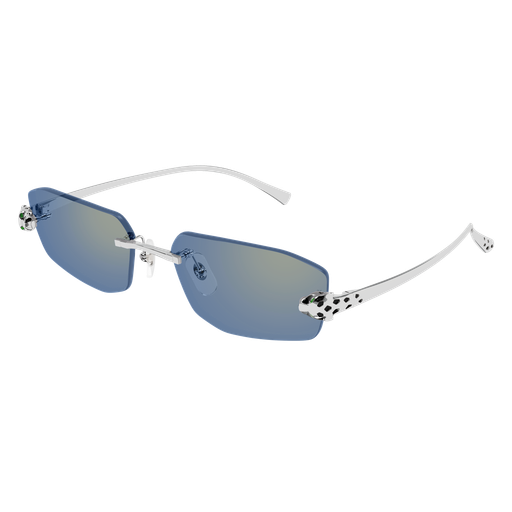 Panthère de Cartier Geometric Rimless Sunglasses
