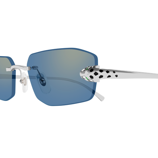 Panthère de Cartier Geometric Rimless Sunglasses
