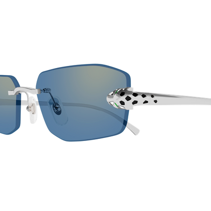 Panthère de Cartier Geometric Rimless Sunglasses