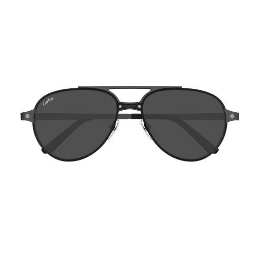 Santos de Cartier Aviator Metal Polarized Sunglasses