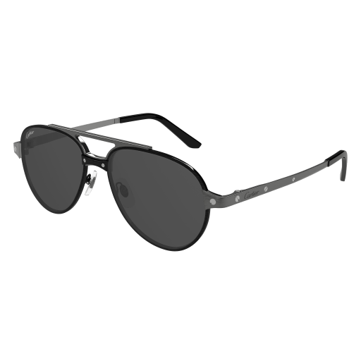 Santos de Cartier Aviator Metal Polarized Sunglasses