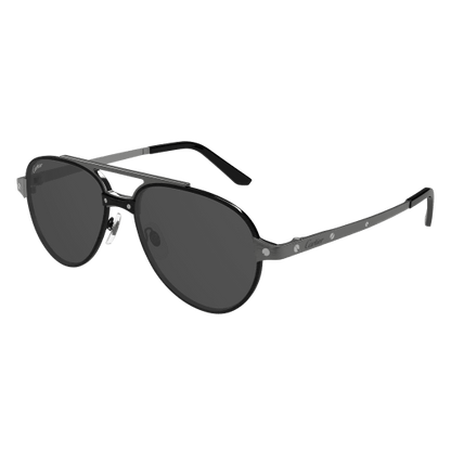 Santos de Cartier Aviator Metal Polarized Sunglasses