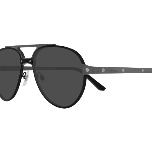 Santos de Cartier Aviator Metal Polarized Sunglasses