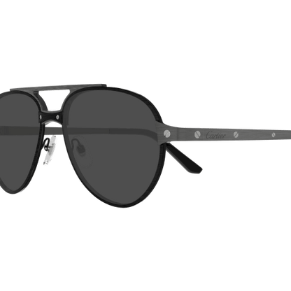 Santos de Cartier Aviator Metal Polarized Sunglasses