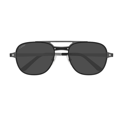 Santos de Cartier Aviator Metal Polarized Sunglasses