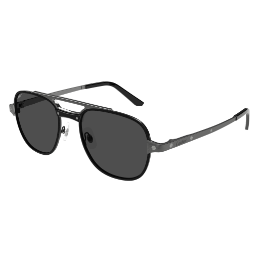 Santos de Cartier Aviator Metal Polarized Sunglasses