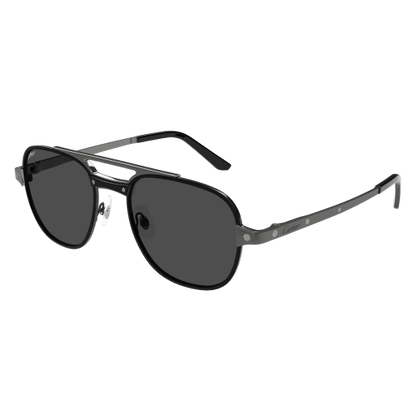 Santos de Cartier Aviator Metal Polarized Sunglasses