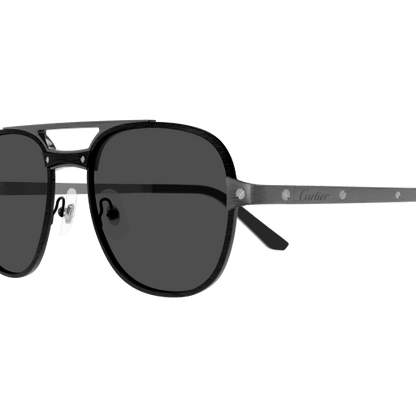 Santos de Cartier Aviator Metal Polarized Sunglasses