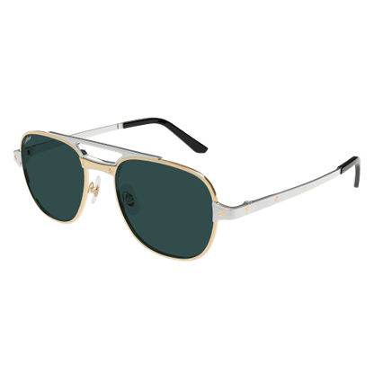 Santos de Cartier Aviator Metal Polarized Sunglasses