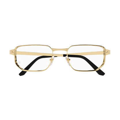 Santos de Cartier Rectangular Metal Eyeglasses