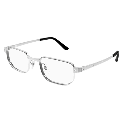 Santos de Cartier Rectangular Metal Eyeglasses