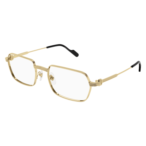 Première de Cartier Soft Hexagonal Metal Eyeglasses