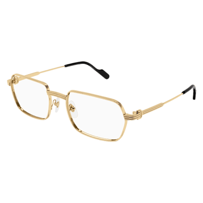 Première de Cartier Soft Hexagonal Metal Eyeglasses