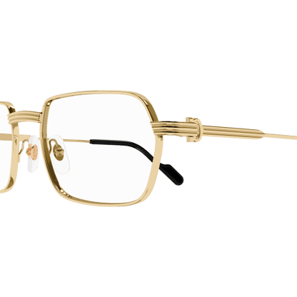 Première de Cartier Soft Hexagonal Metal Eyeglasses