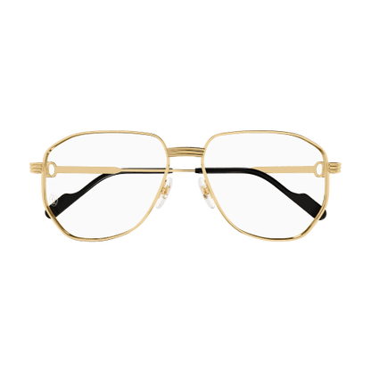 Première de Cartier Pilot-Shaped Metal Eyeglasses