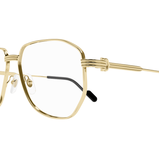 Première de Cartier Pilot-Shaped Metal Eyeglasses