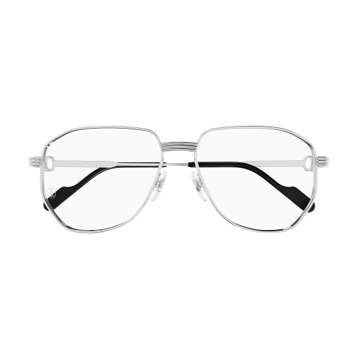 Première de Cartier Pilot-Shaped Metal Eyeglasses