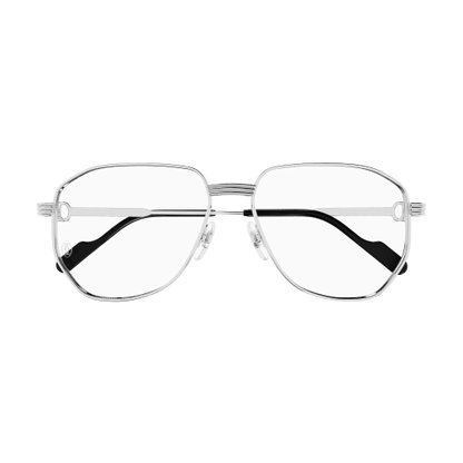 Première de Cartier Pilot-Shaped Metal Eyeglasses