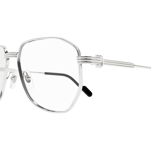Première de Cartier Pilot-Shaped Metal Eyeglasses