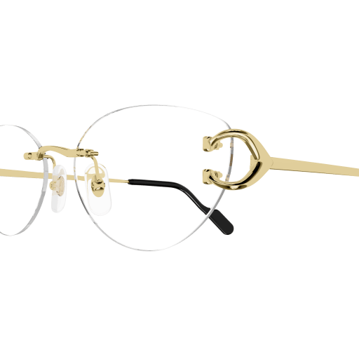 Classic C Motif Oval Metal Eyeglasses