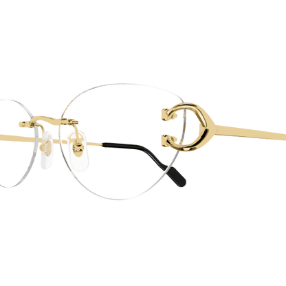 Classic C Motif Oval Metal Eyeglasses